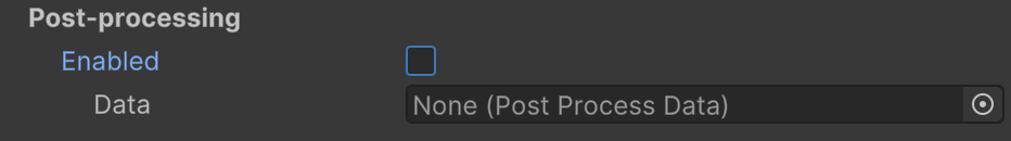 נתונים של Universal Renderer שמוצגים עם הגדרות מומלצות
