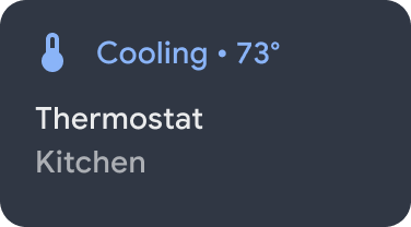 Temperature panel widget (closed)