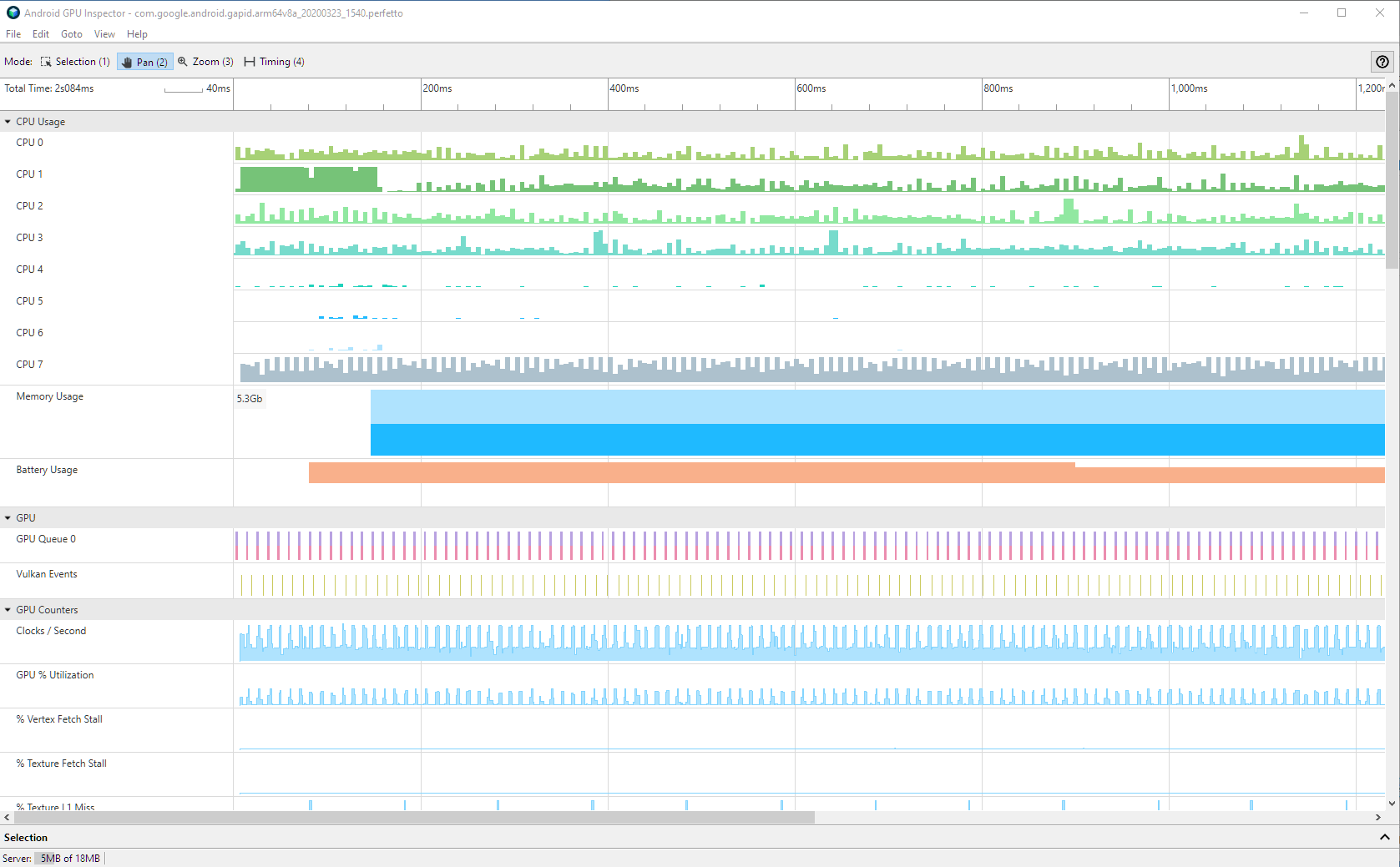 System profile trace