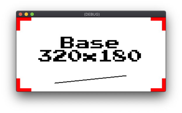 2D-Stretch-Modus mit einer Displayauflösung von 512 x 256
