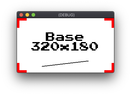 डिसप्ले का रिज़ॉल्यूशन 320x180 होने पर, स्ट्रेच मोड बंद हो जाता है