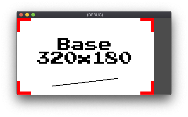 ViewPort ในโหมดขยาย, ขยายอัตราส่วนการยืด โดยมีความละเอียดของจอแสดงผล 512x256