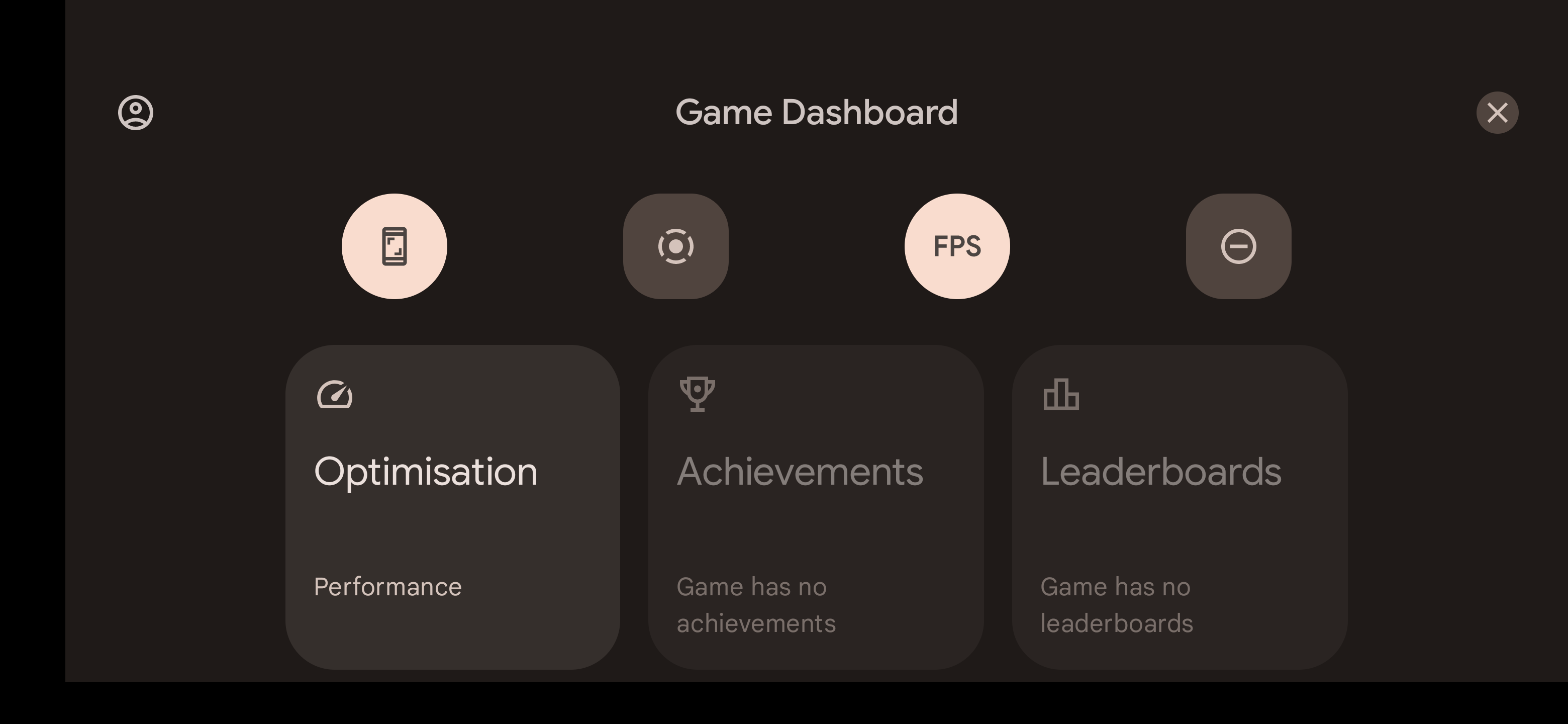 Dashboard für Spiele – Aktivität!
