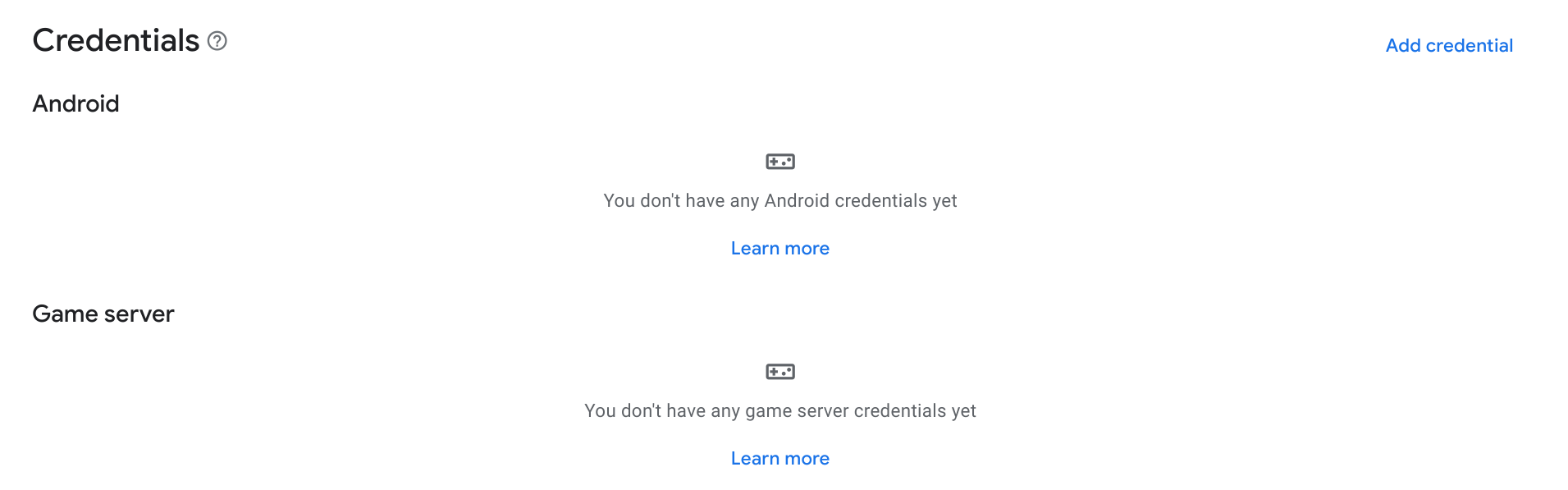 कॉन्फ़िगरेशन पूरा होने के बाद क्रेडेंशियल बनाना