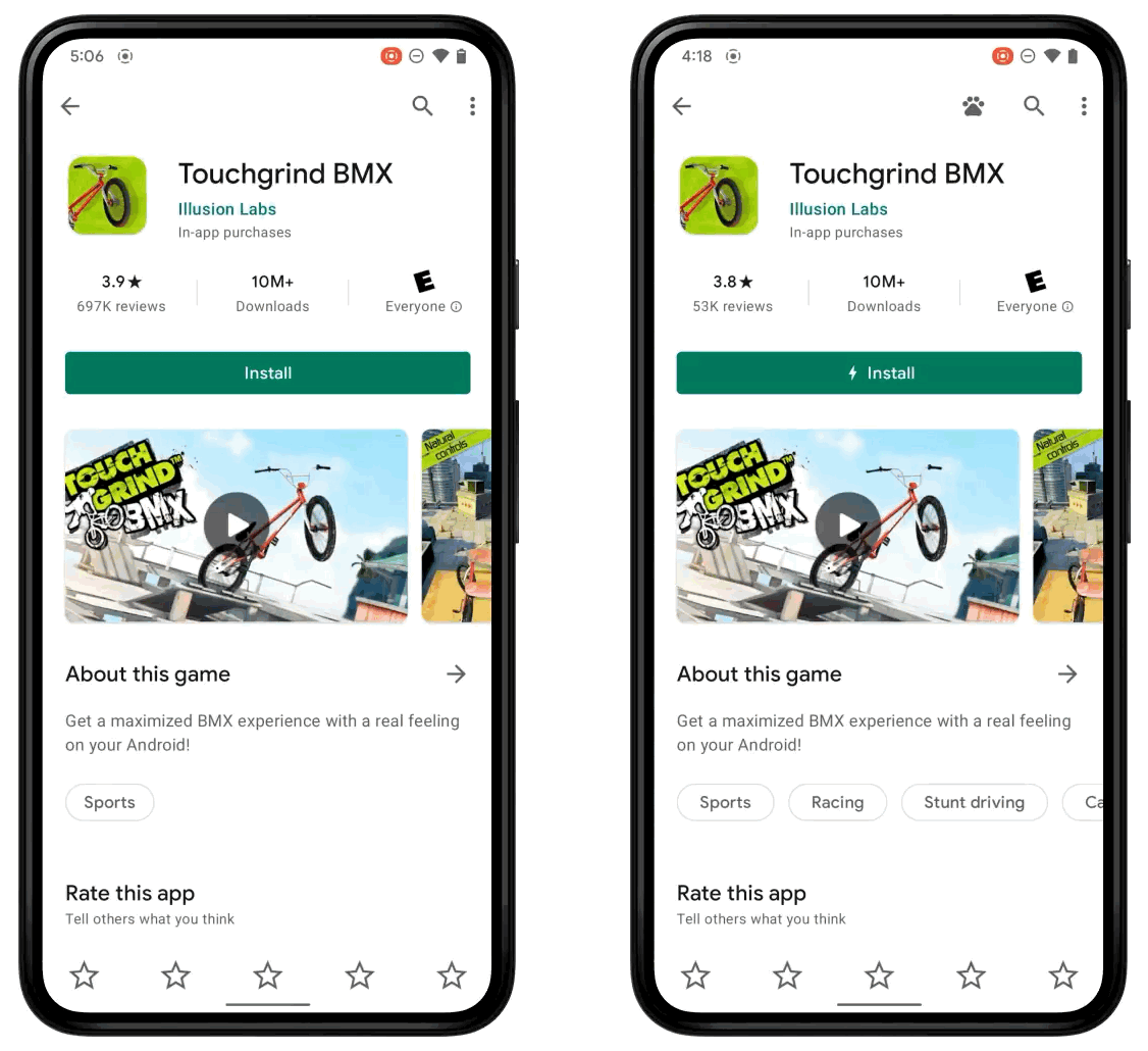 Play Android games without downloading them with Google Play