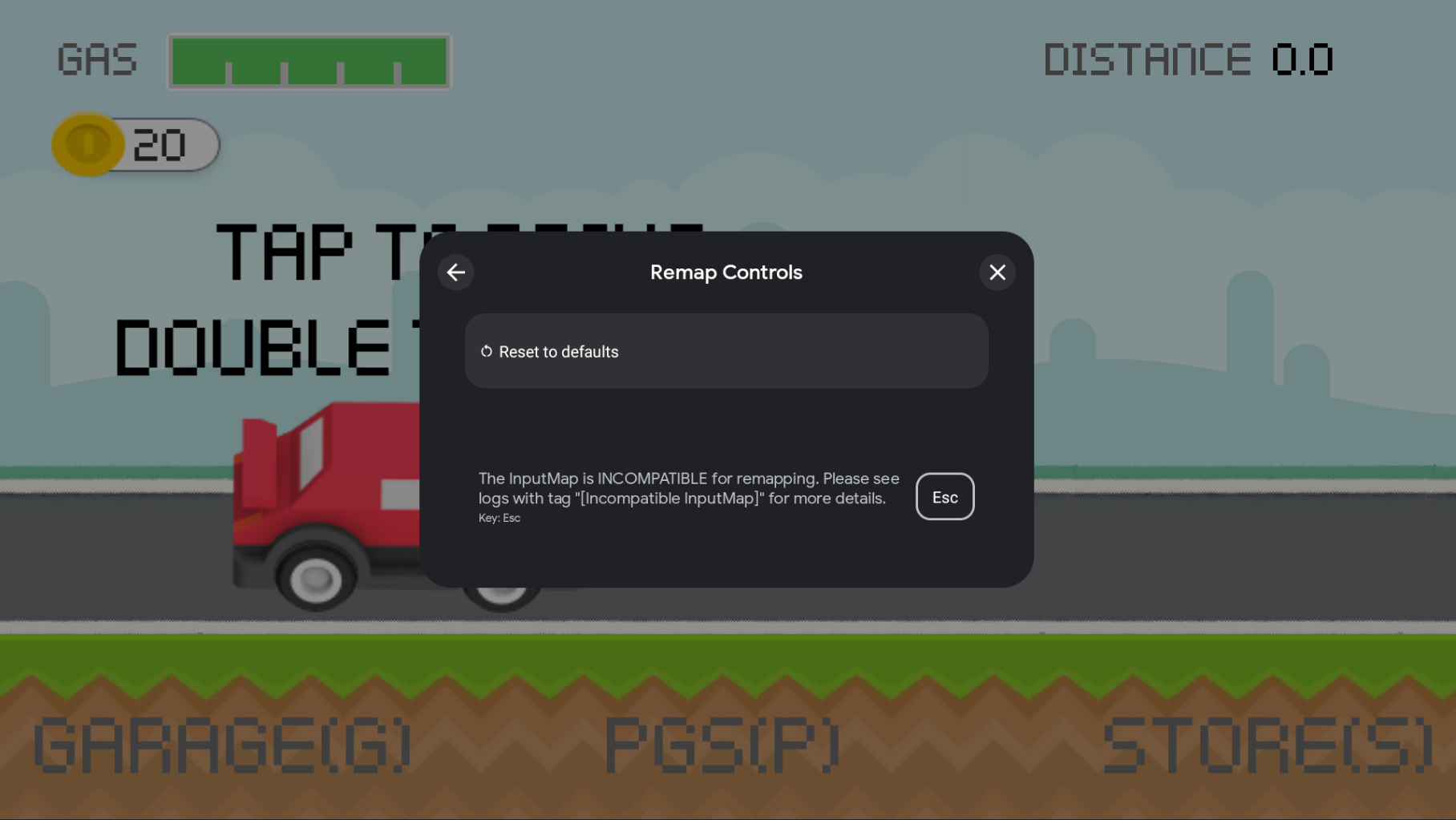 ภาพซ้อนทับของ Input SDK