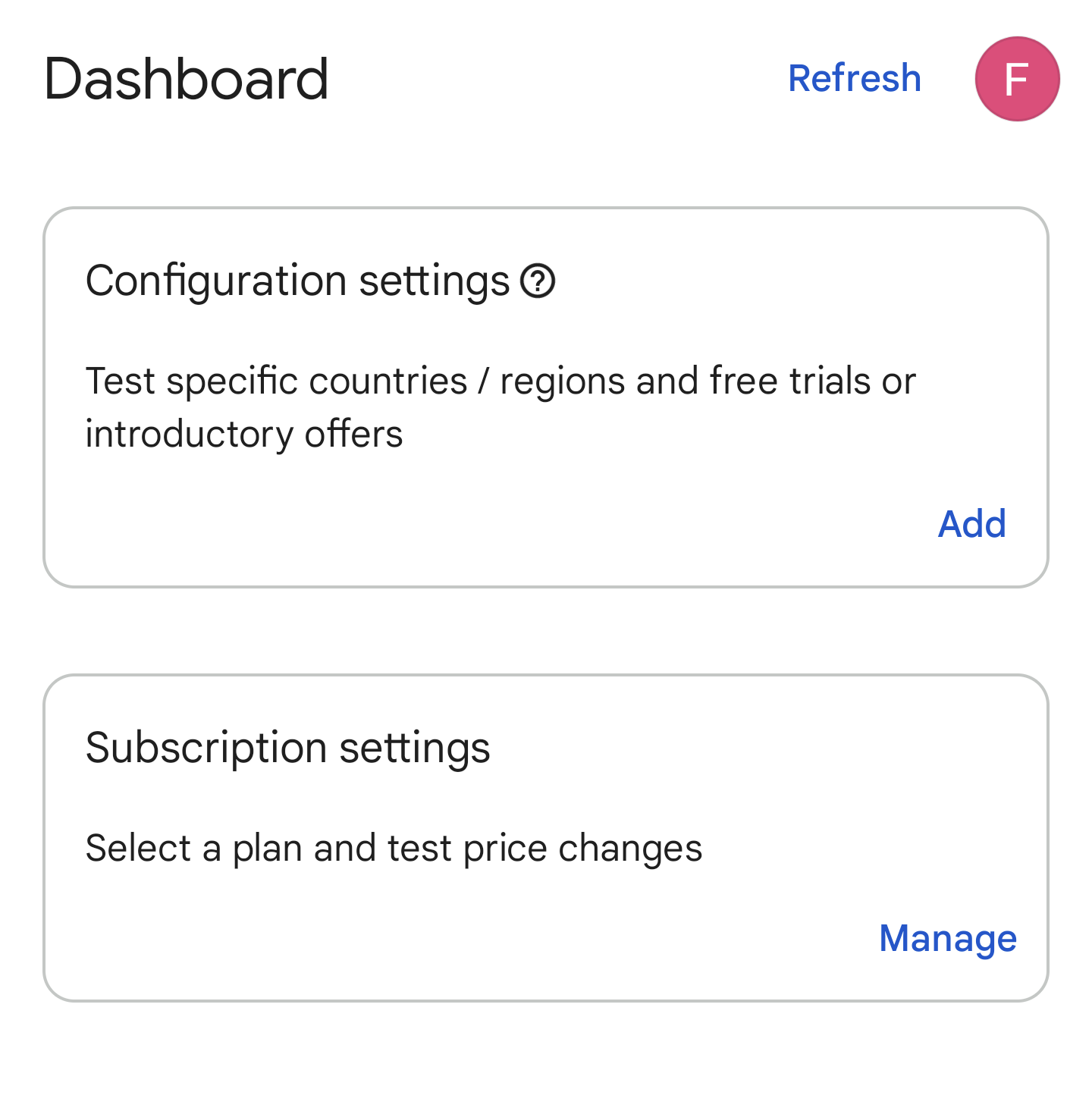 Dashboard del lab sulla fatturazione di Play