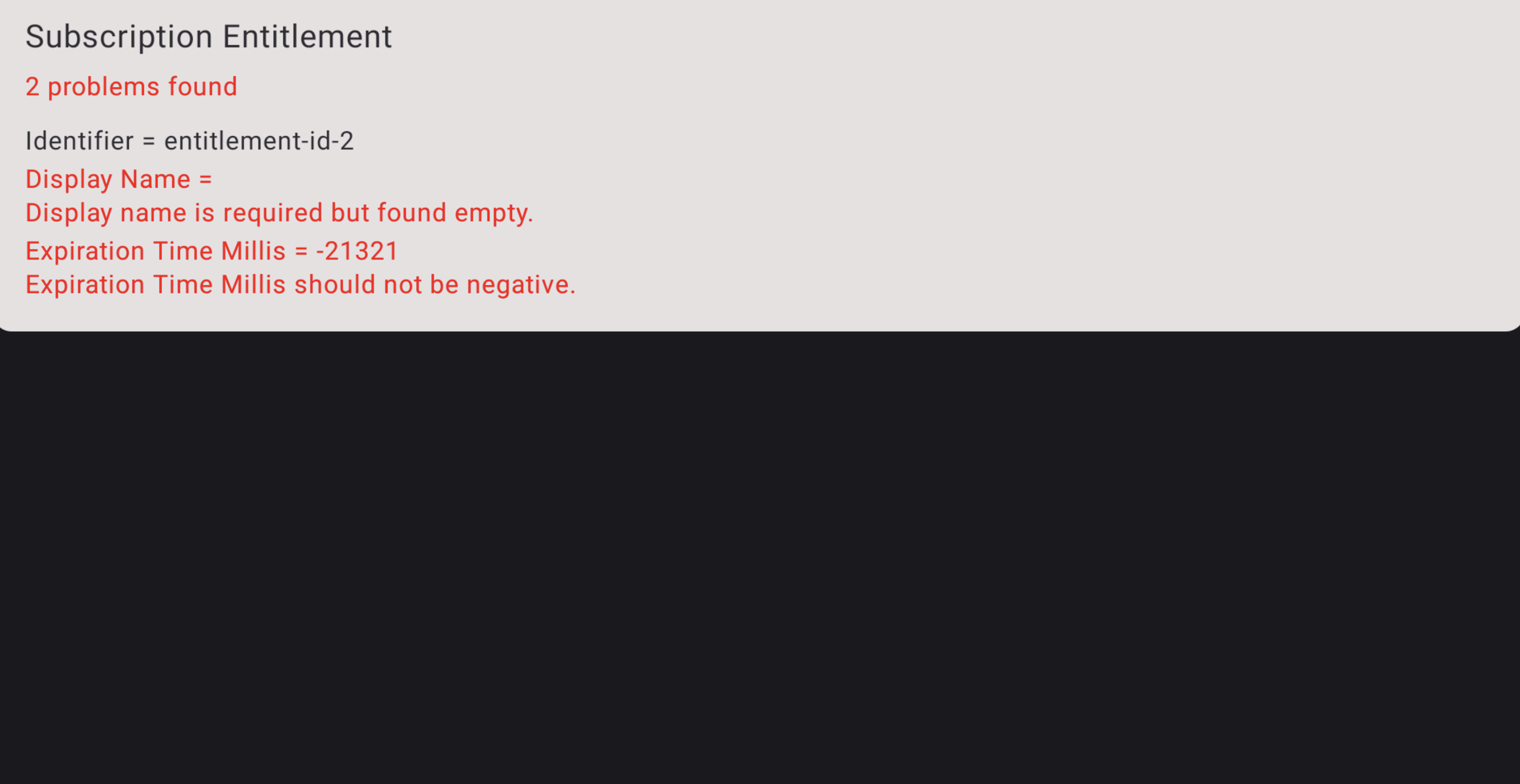 Screenshot Error Aplikasi Verifikasi