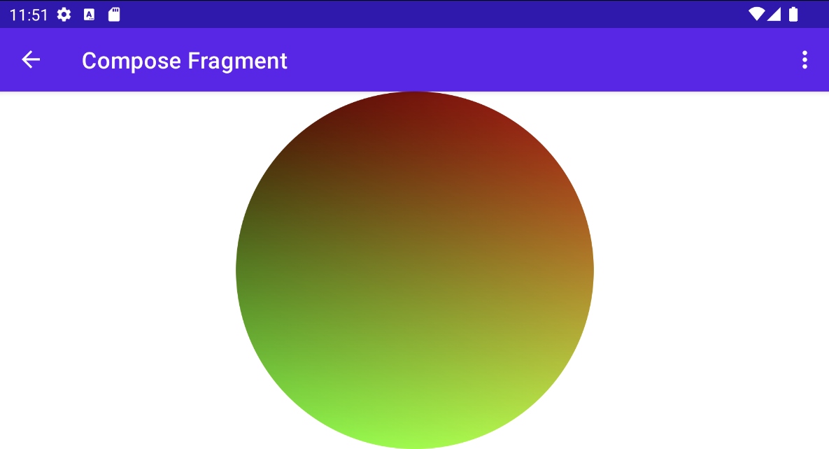 Vòng tròn chuyển màu trong AGSL Compose