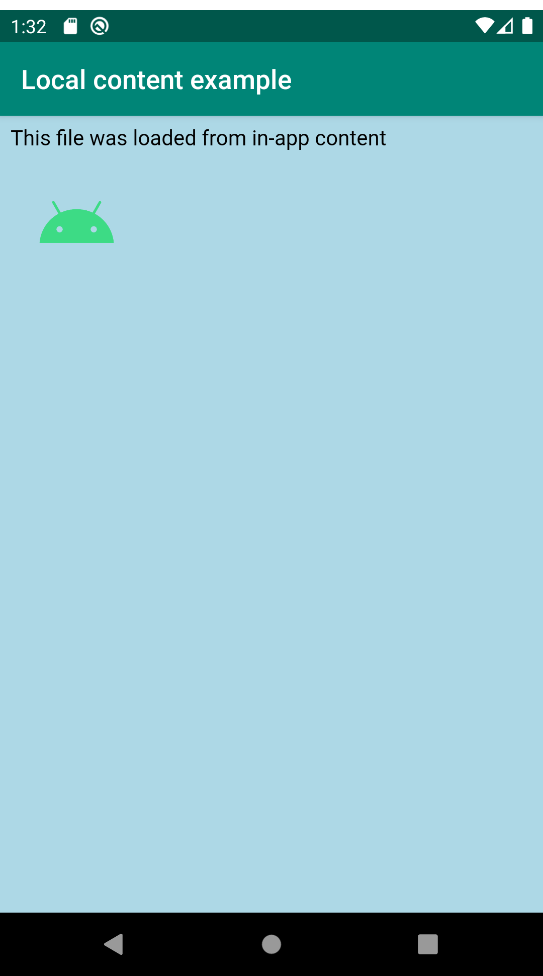 显示应用呈现输出的图片