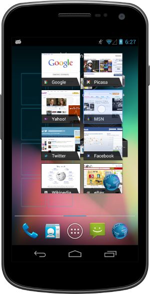 android jelly bean home screen