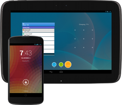 Android 4.2 di ponsel dan tablet