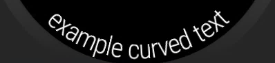 Exemple de texte incurvé dans Android Wear