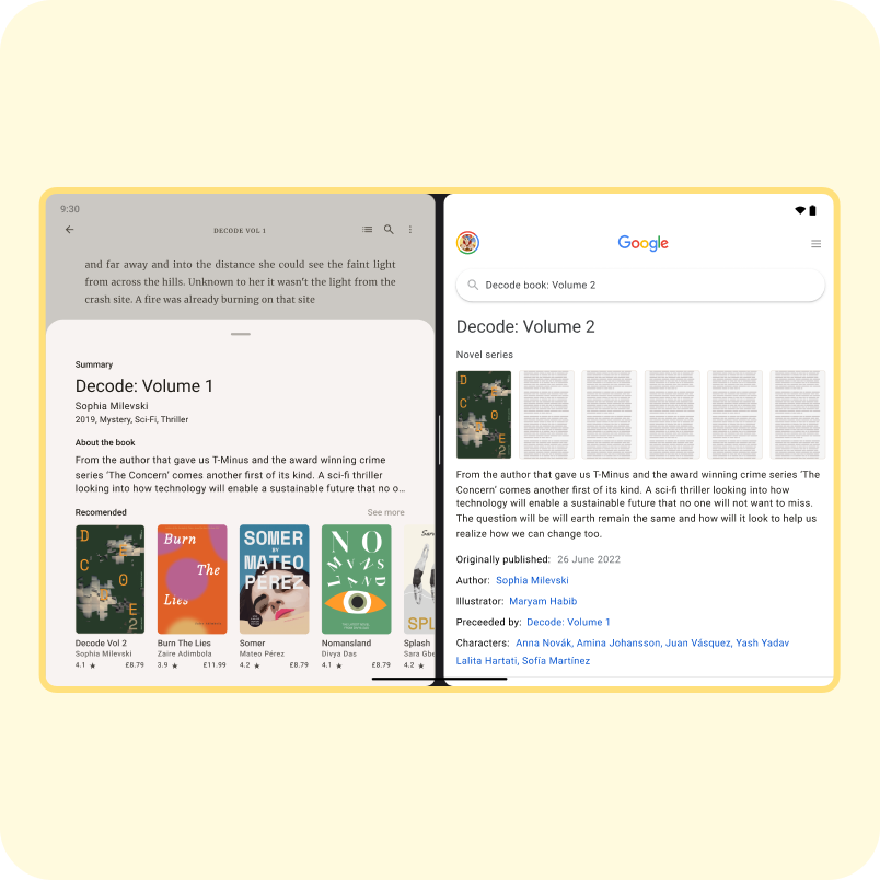 Svolgere più attività durante la lettura | Gallery | Android Developers