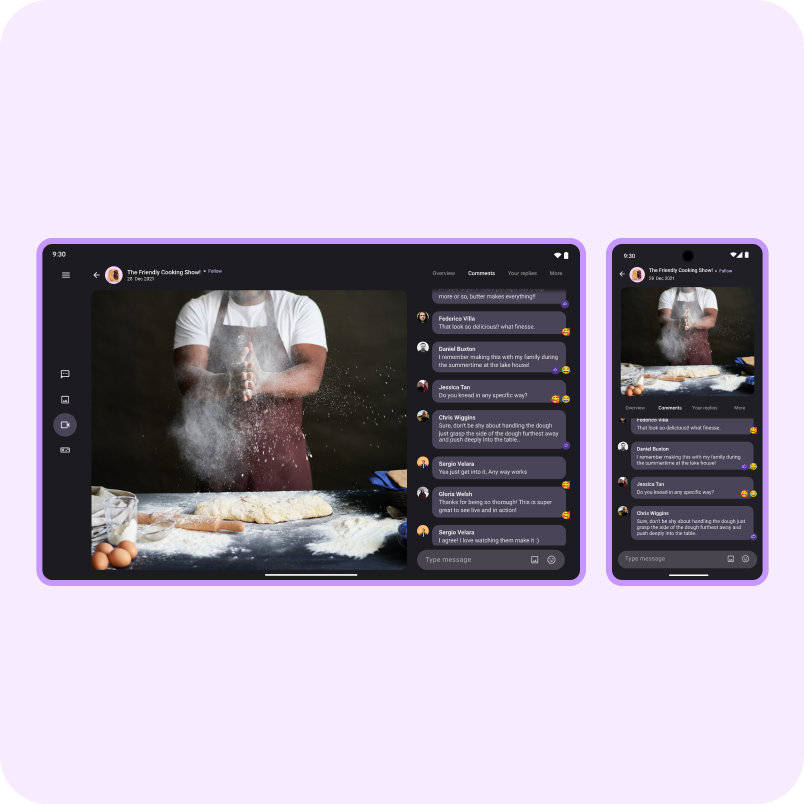 Commentaires sur les réseaux sociaux | Gallery | Android Developers