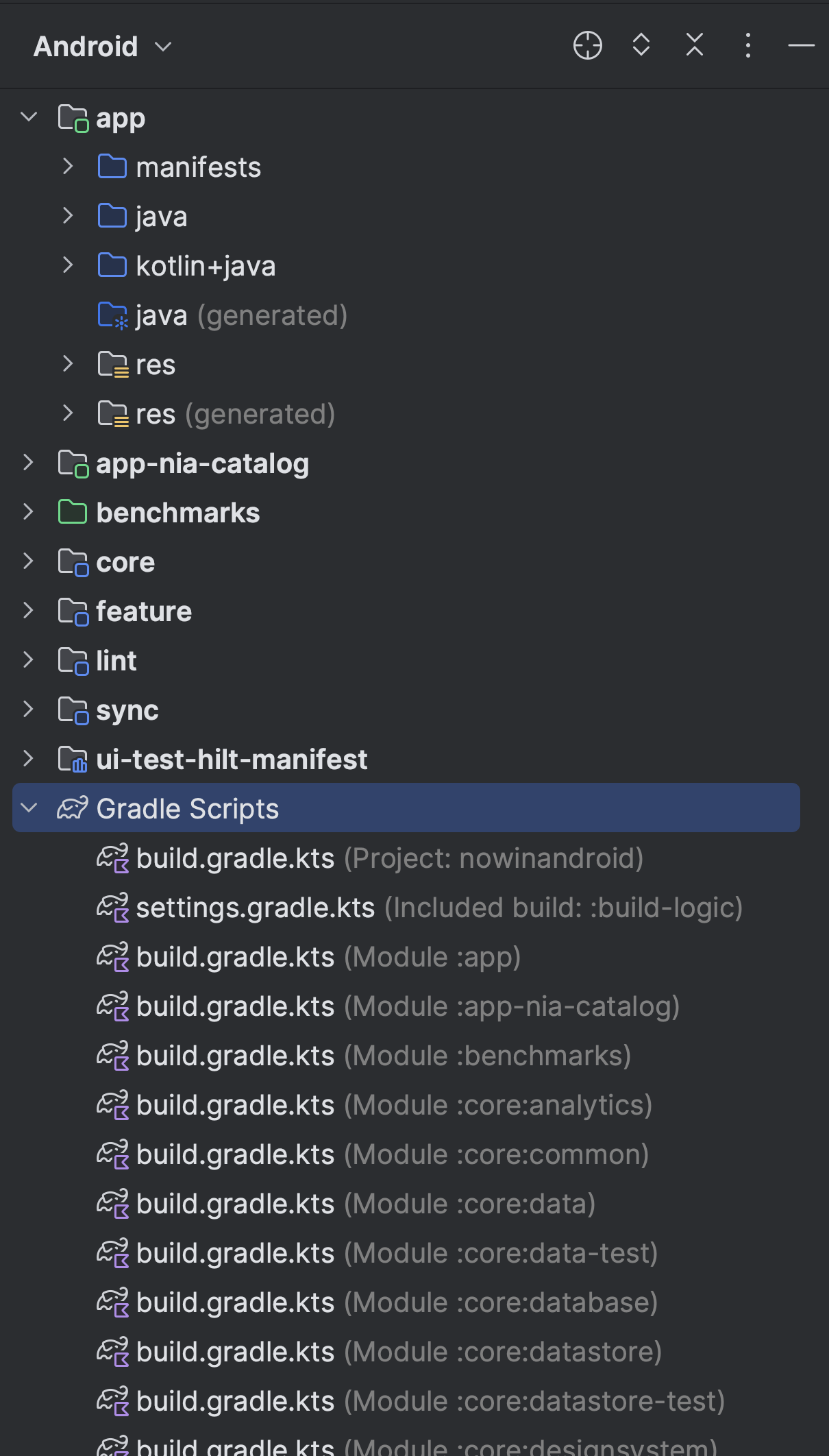 Projects overview, Android Studio