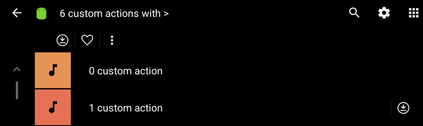 Benutzerdefinierte Browse-Aktionen in einem Browse-Knoten-Root.