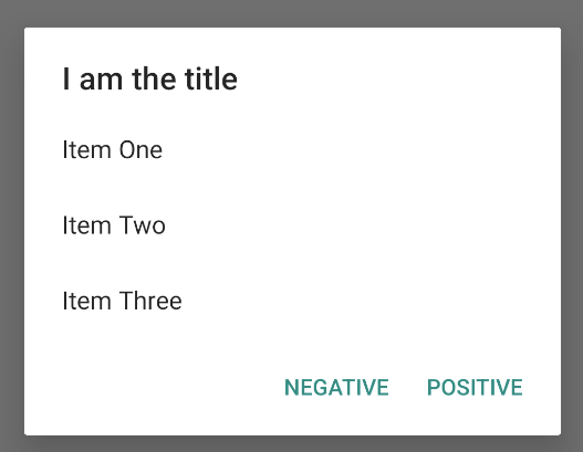 Una imagen que muestra un diálogo con un título y una lista.