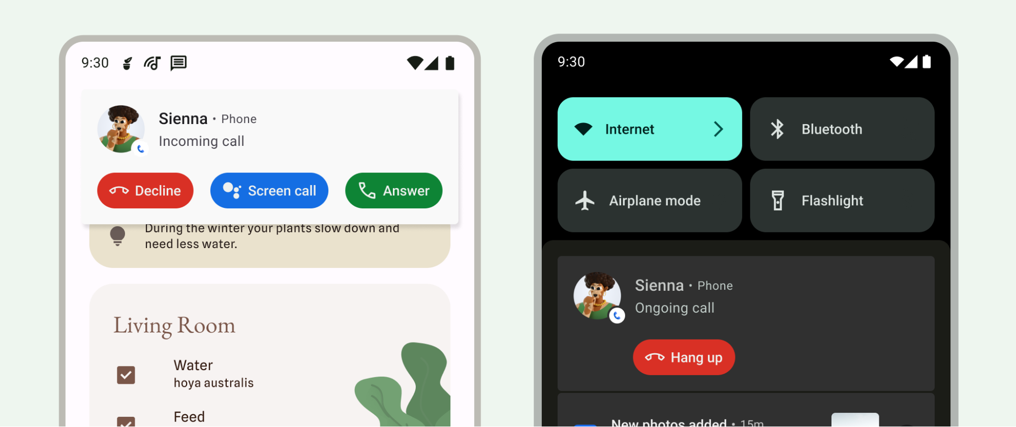 Etiketli düğmeler içeren arama stili bildirimler