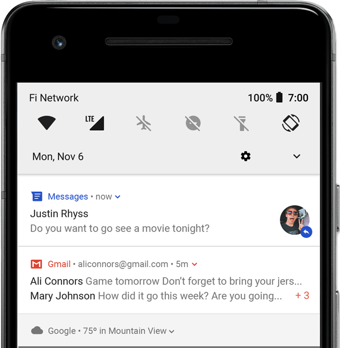 Notifications overview Views Android Developers