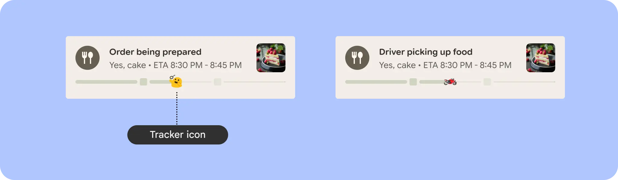 進行状況バーのカスタム トラッカー