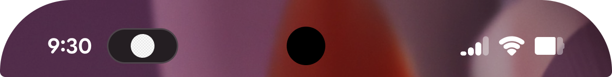 status chip with icon