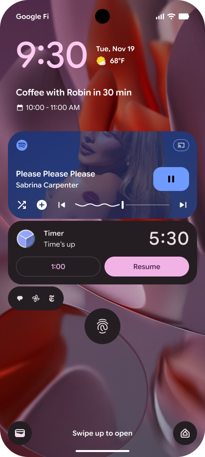 Ejemplo de temporizador con MetricStyle
