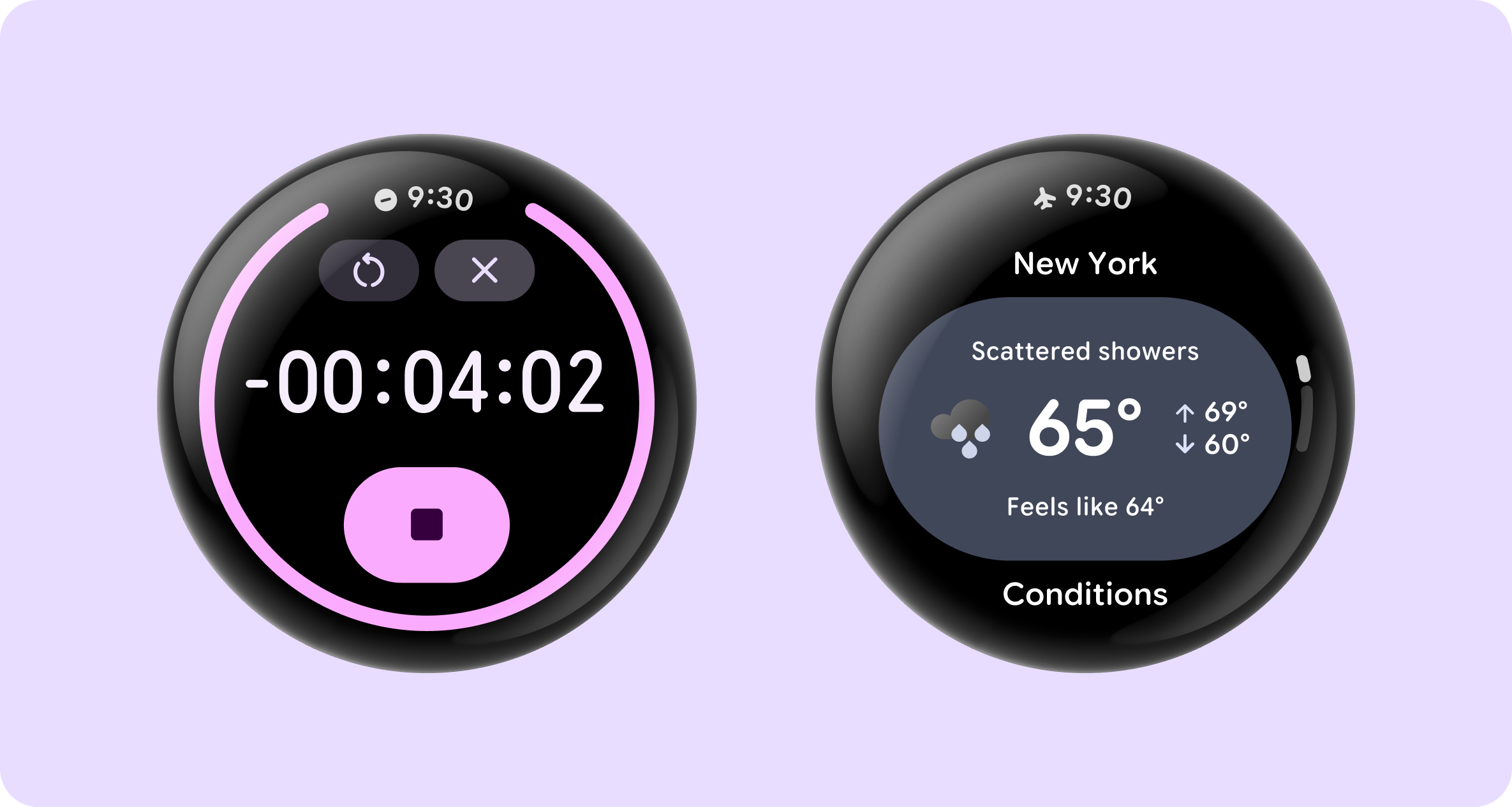 Coordinate your UI with the system status bar | Wear OS | Android ...
