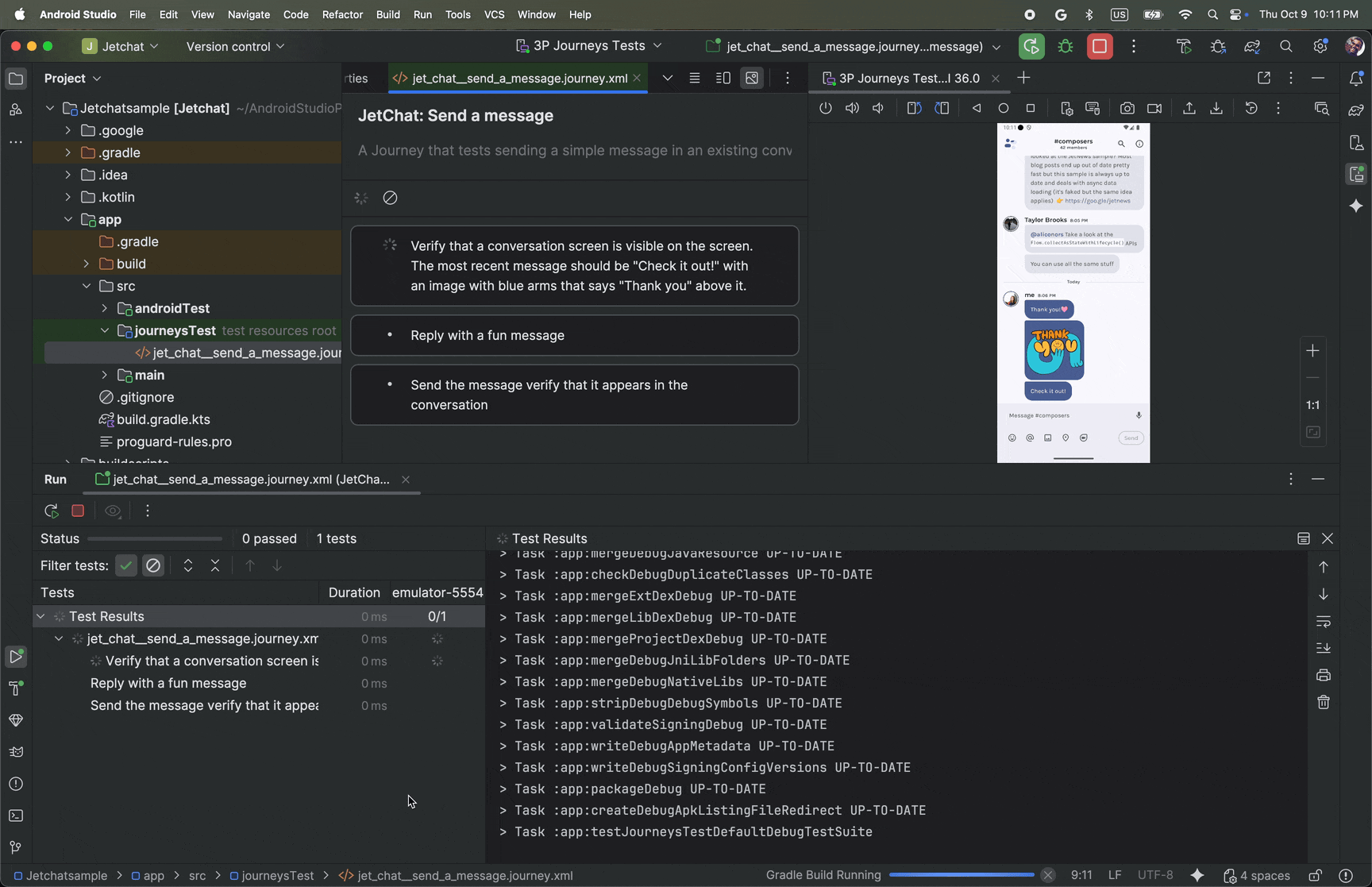 Journeys for Android Studio.