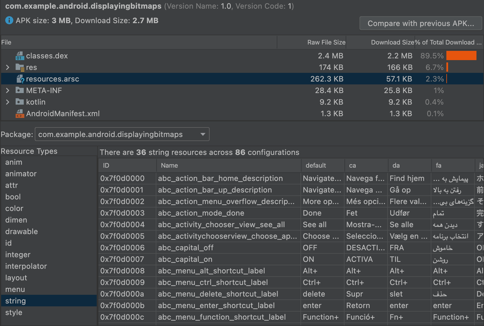 Debug pre-built APKs, Android Studio