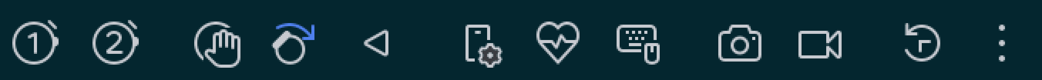 Íconos de la barra de herramientas de Android Studio