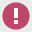 ícono de signo de exclamación en un círculo rojo que indica un error de diseño