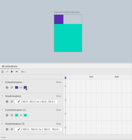 Wybieranie dokładnych wartości podglądu animacji