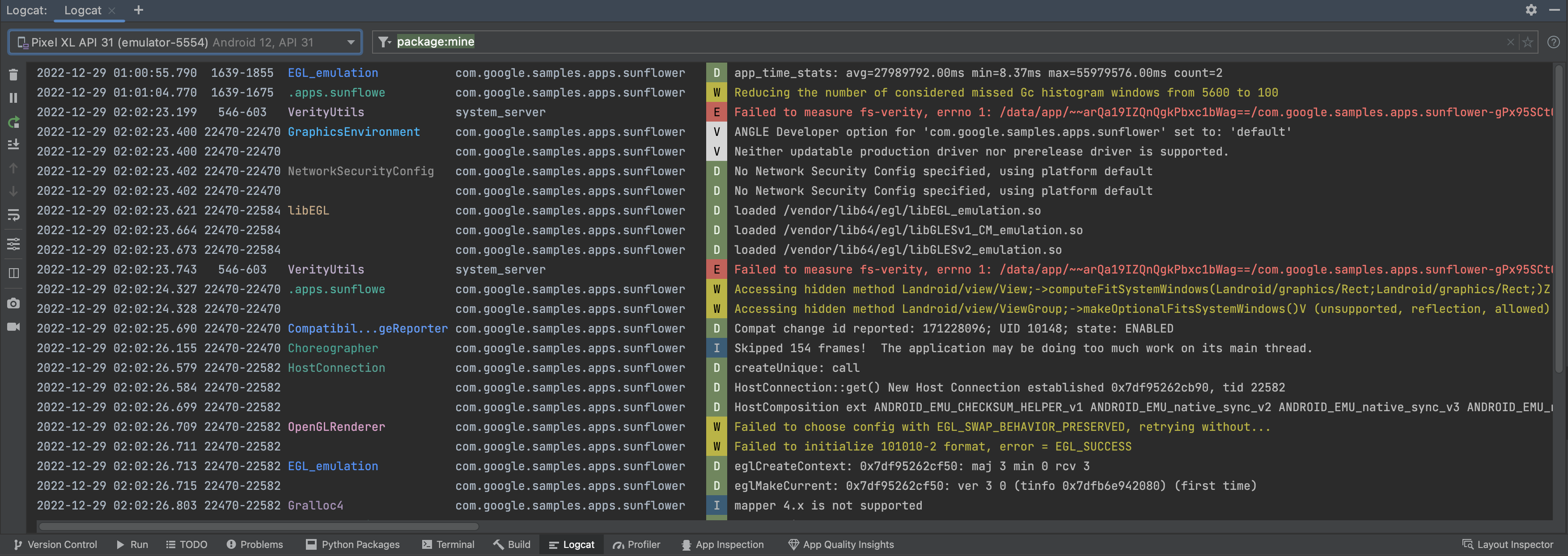 Esitellä 69+ imagen android studio log