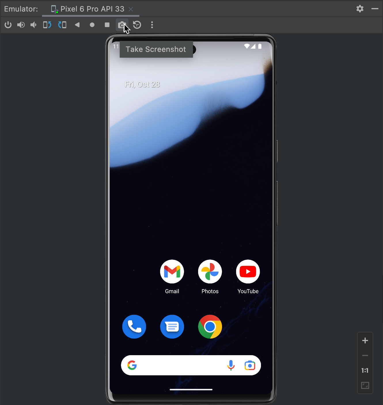 Take a screenshot | Android Studio | Android Developers