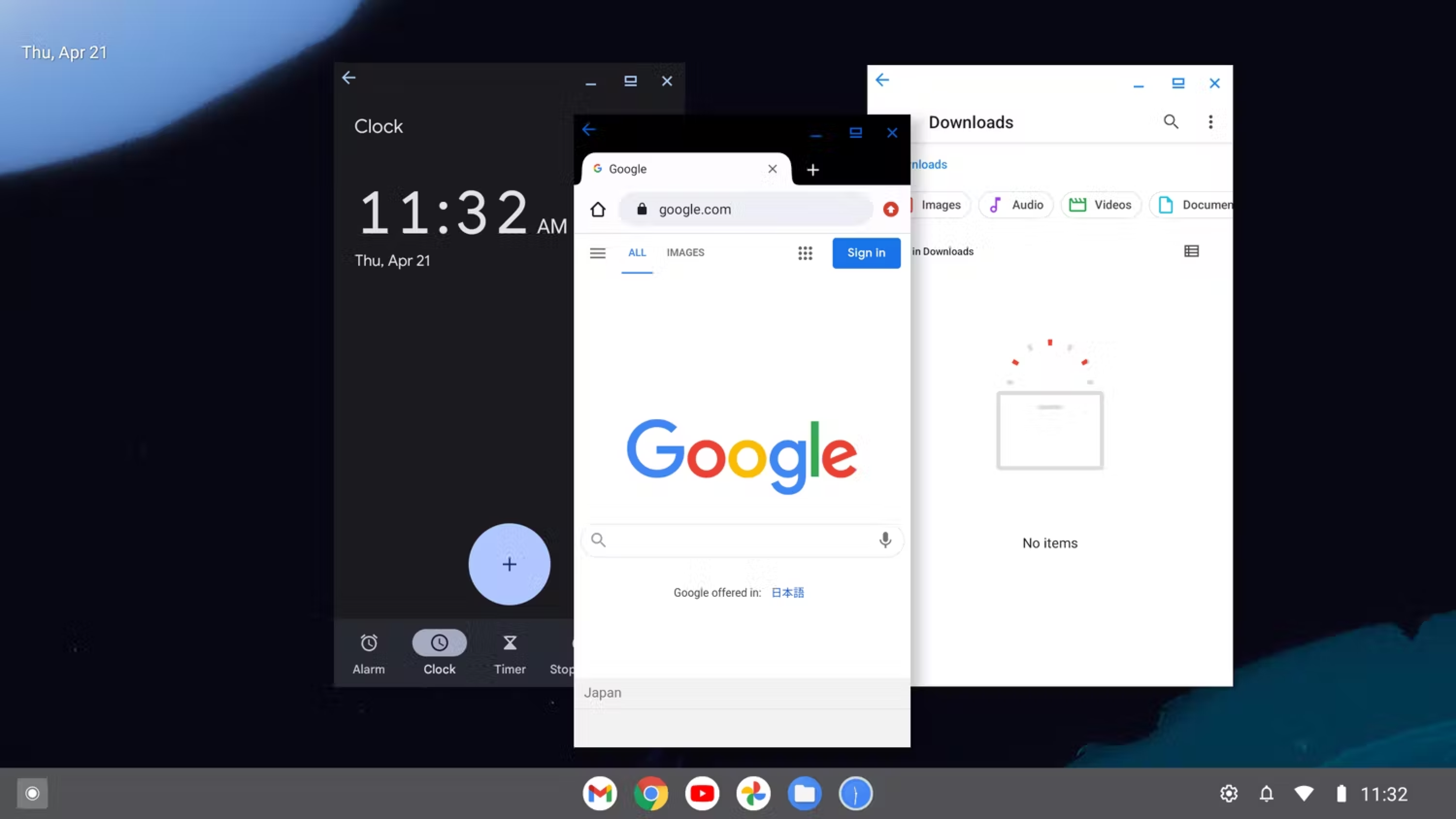 Chromebook のアプリ