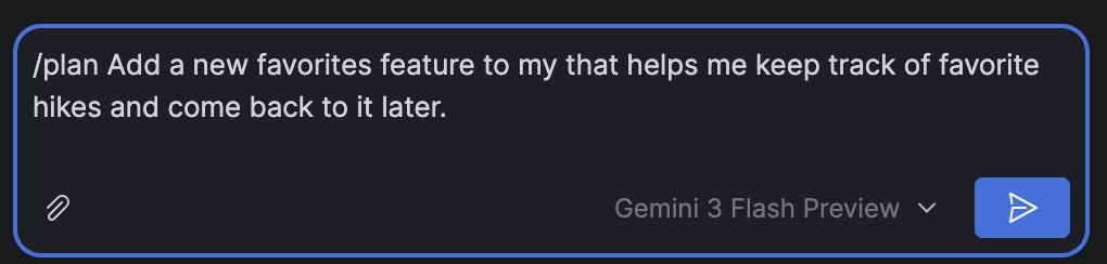 要求代理程式擬定計畫，或明確使用 /plan。