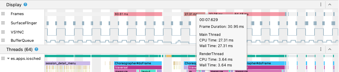 La finestra dell&#39;interfaccia utente di visualizzazione