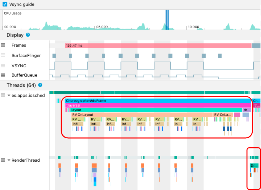 Trace events in the UI thread and RenderThread