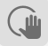 ไอคอนปุ่มฝ่ามือ