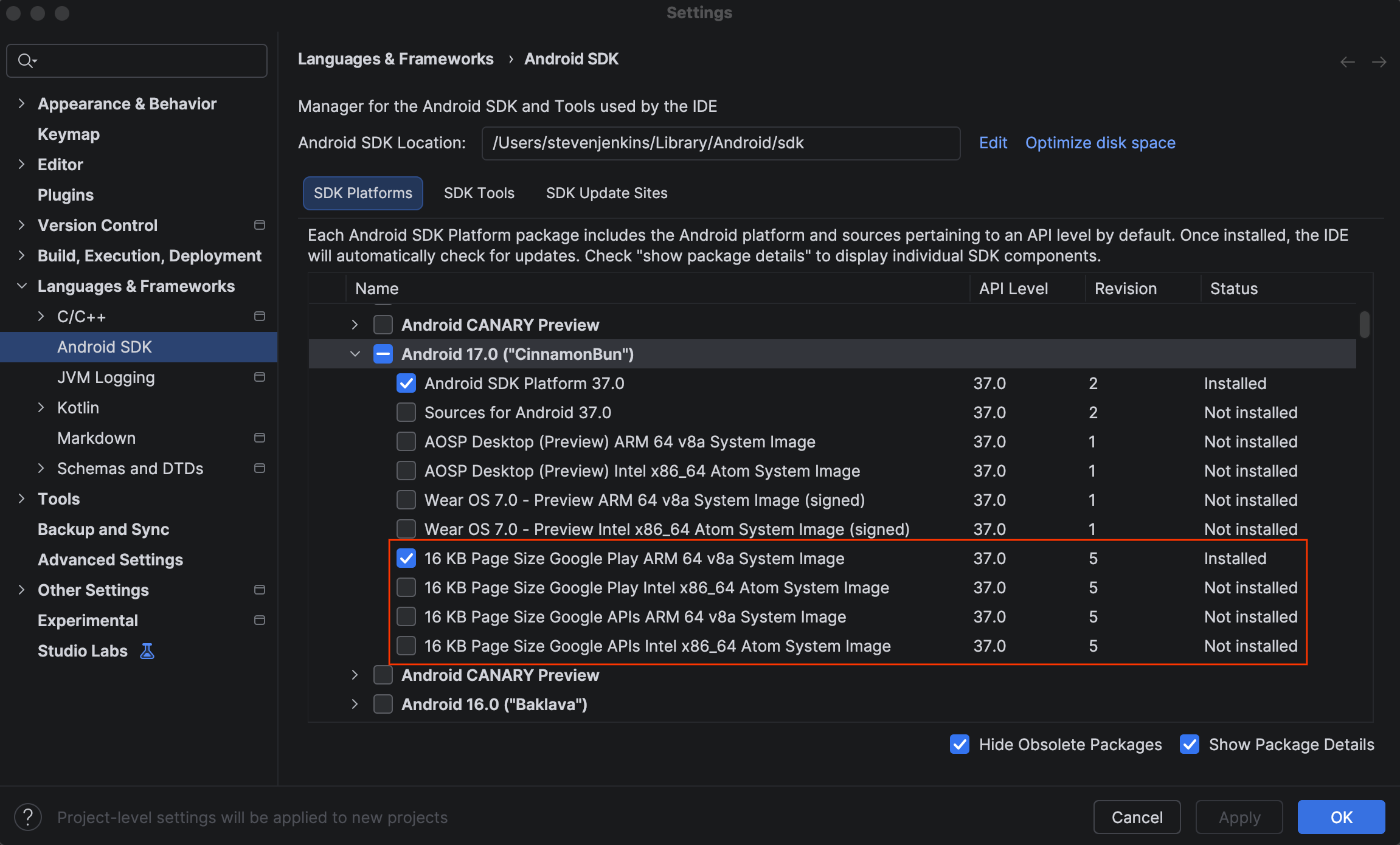 SDK Manager