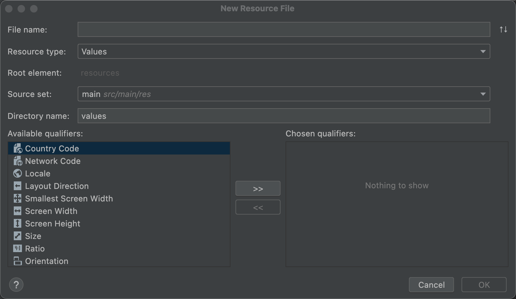 Load properties