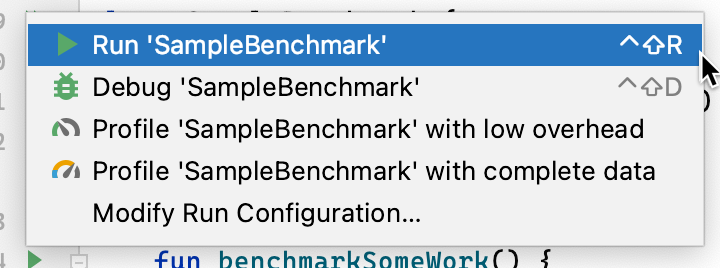 執行 Microbenchmark