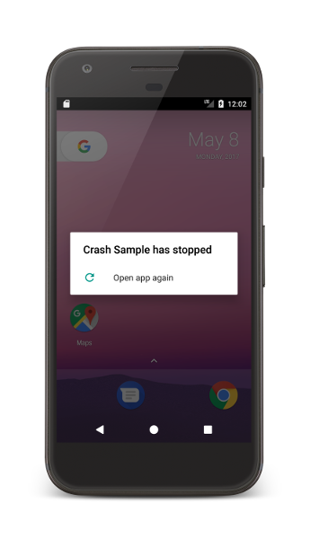 Plantage d'une application sur un appareil Android