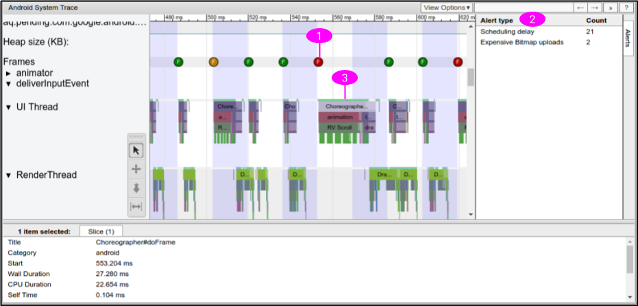 Systrace example