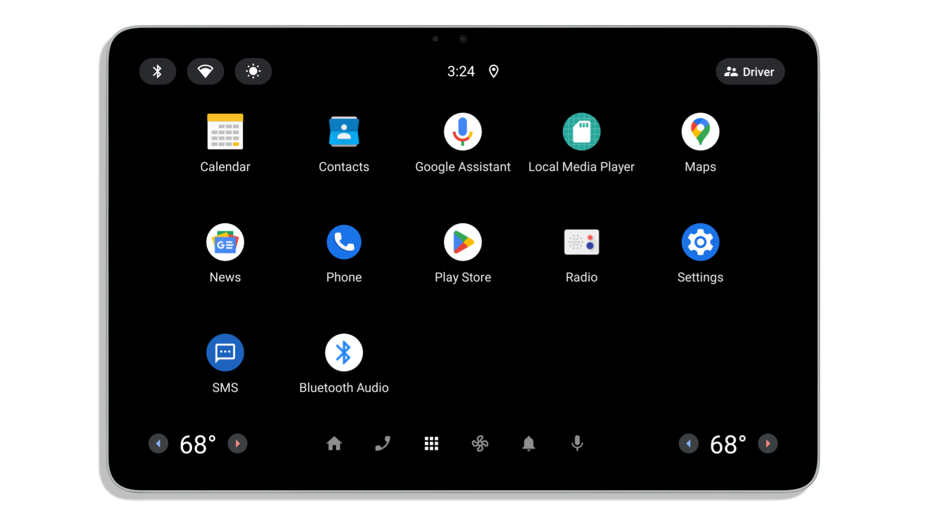 Android Automotive OS running on Pixel Tablet