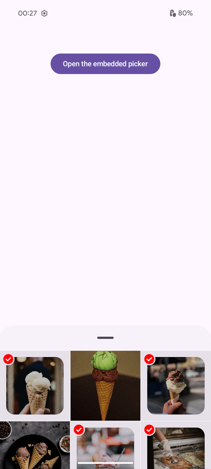 Vurgu rengiyle fotoğraf seçici ekran görüntüsü (en yüksek)