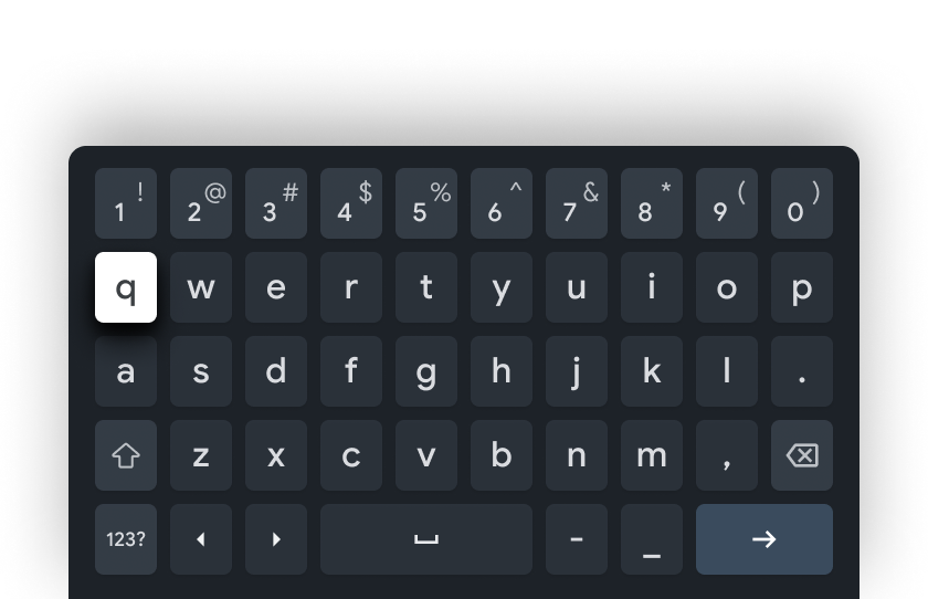 密碼輸入 Gboard 類型