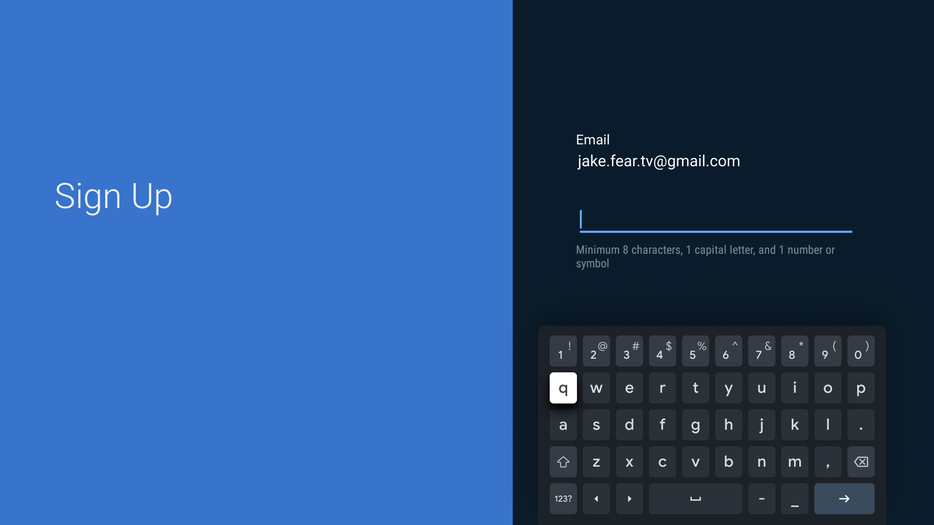 Gboard sağa hizalanmış
