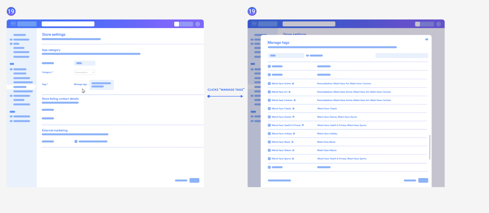 manage tags manage tags
